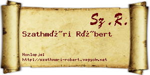 Szathmári Róbert névjegykártya