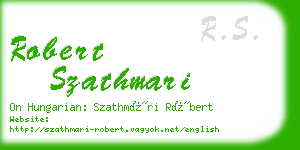 robert szathmari business card